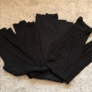 Black maternity leggings set